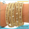 New arrival bohemian jewelry gold bohemian bracelet wrap around bead crystal bracelet